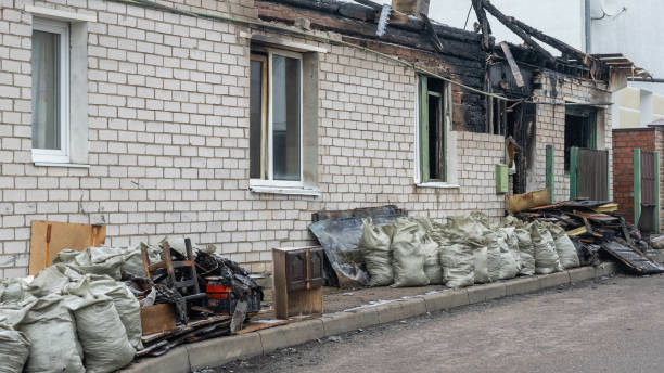 Professional Soot Cleanup technician working in Trenton, OH